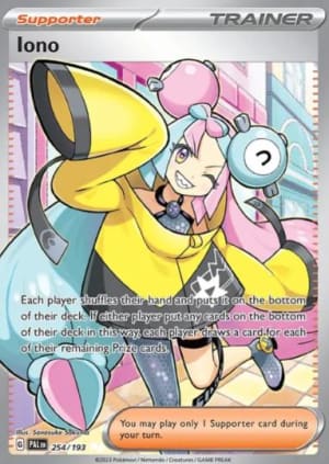 Iono ultra rare trainer Paldea TCG